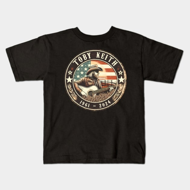 Toby Keith Kids T-Shirt by ANSAN